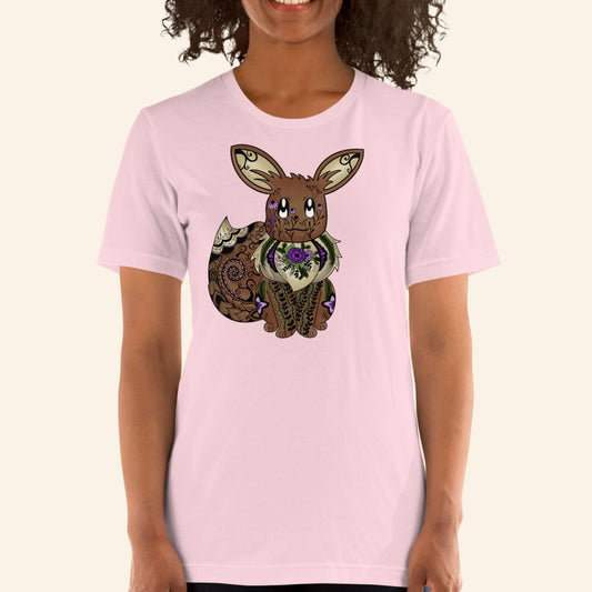Floral Eevee T-Shirt | Gen1 Poke Monster Tee