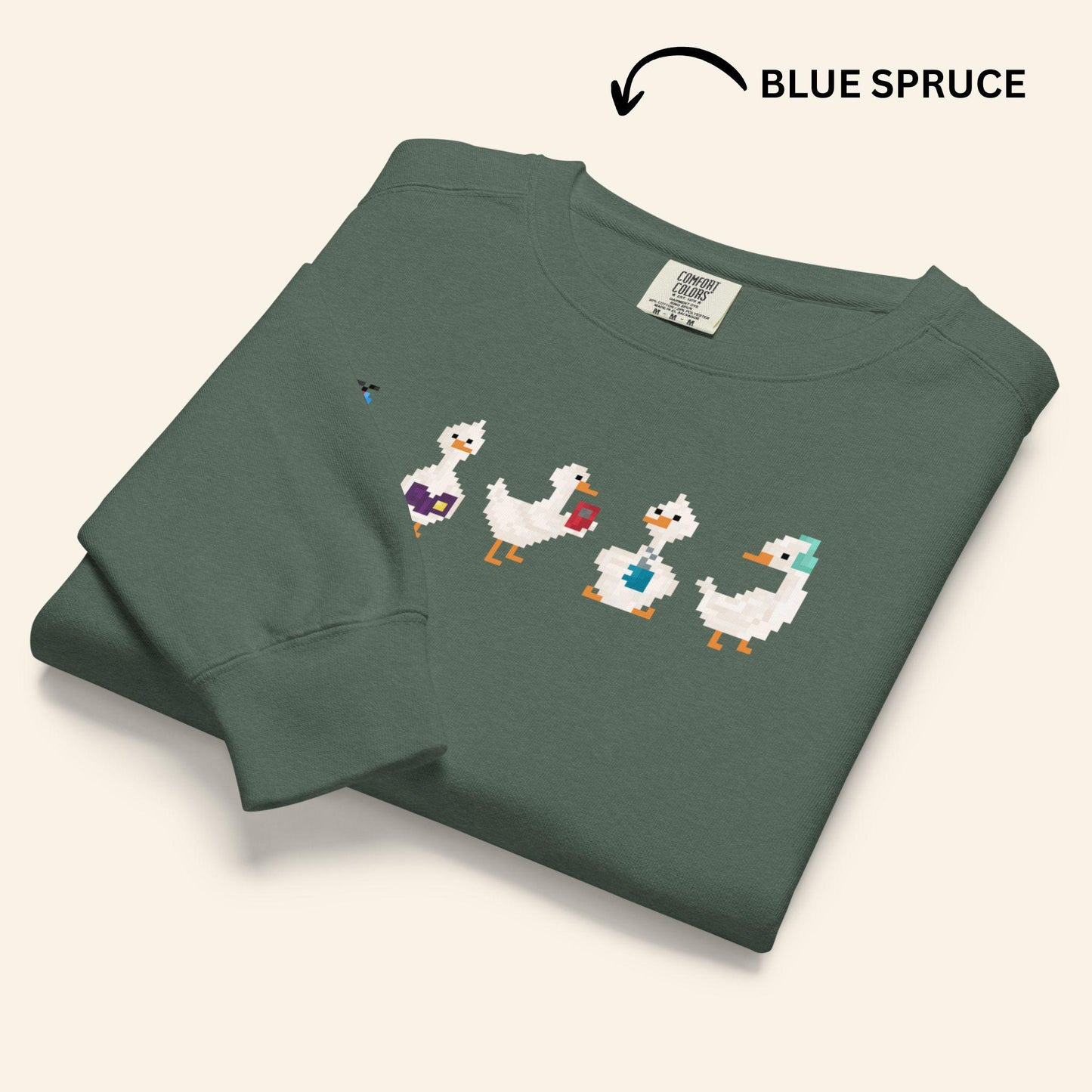 Pixel Goose Crewneck Sweater - City Life