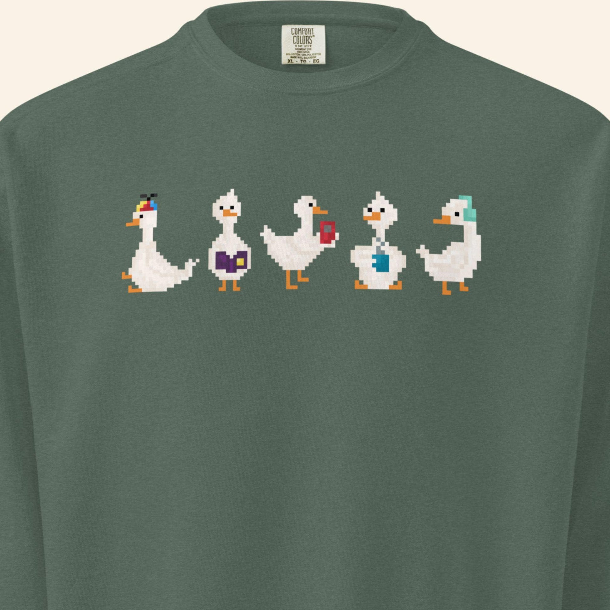 Pixel Goose Crewneck Sweater - City Life