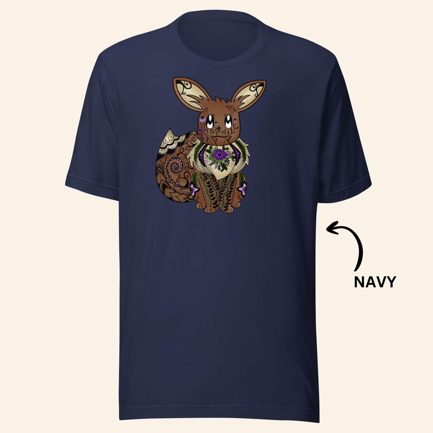 Floral Eevee T-Shirt | Gen1 Poke Monster Tee