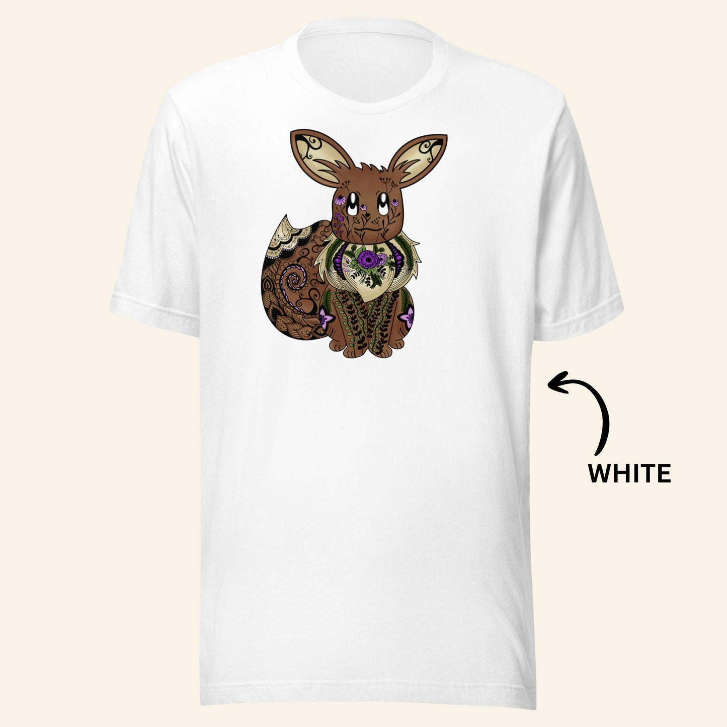 Floral Eevee T-Shirt | Gen1 Poke Monster Tee